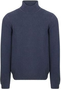 Suitable Sweater Coltrui Structure Melange Navy