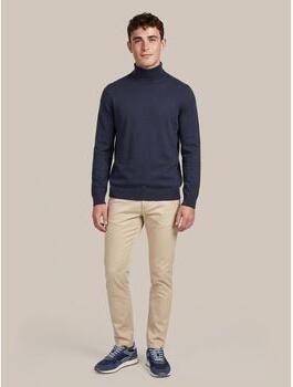 Suitable Sweater Compact Cotton Pullover Turtle Navy