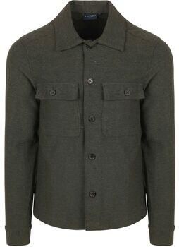 Suitable Sweater Drop Loop Overshirt Army Groen