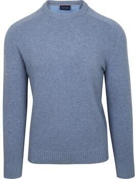 Suitable Sweater Lamswol Trui Ronde Hals Lichtblauw