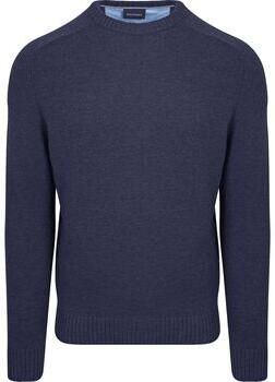 Suitable Sweater Lamswol Trui Ronde Hals Navy