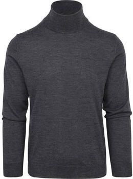 Suitable Sweater Merino Coltrui Antraciet
