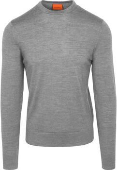 Suitable Sweater Merino Pullover Grijs