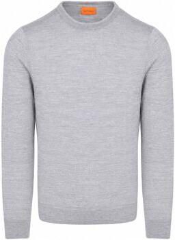 Suitable Sweater Merino Pullover Grijs