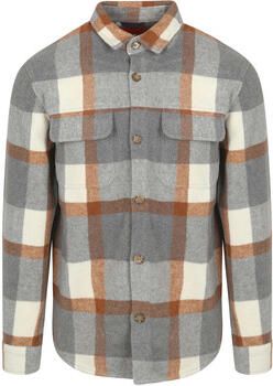 Suitable Sweater Overshirt August Wool Blend Grijs