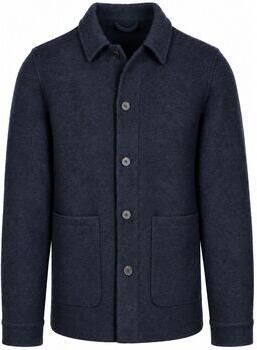 Suitable Sweater Overshirt Wool Bouclé Navy