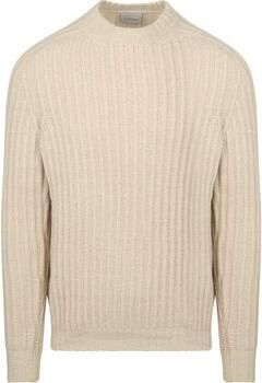 Suitable Sweater Pullover Boiled Wool Ecru