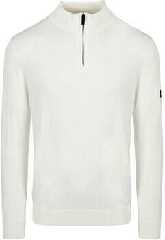 Suitable Sweater Race Half Zip Trui Off White
