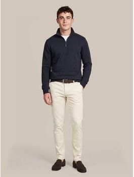 Suitable Sweater Scuba Half Zip Trui Navy