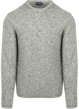 Suitable Sweater Trui Donnegal Tweed Eco Wool Grijs