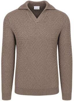 Suitable Sweater Trui Riva Heavy Structure Bruin