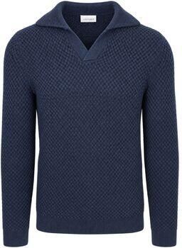 Suitable Sweater Trui Riva Heavy Structure Navy