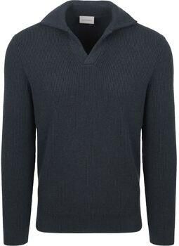 Suitable Sweater Trui Riva Knit Navy