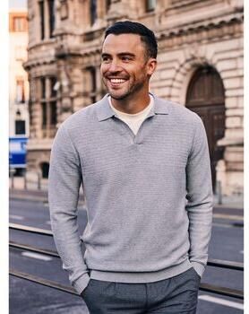 Suitable Sweater Trui Riva Needle Grijs