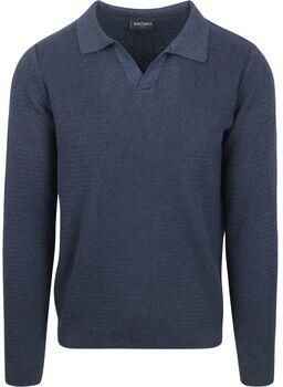 Suitable Sweater Trui Riva Structure Melange Navy