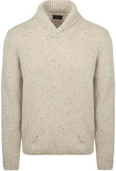 Suitable Sweater Trui Shawl Tweed Eco Wool Ecru