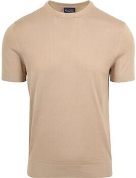 Suitable T-shirt Knitted T-shirt Beige