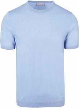 Suitable T-shirt Knitted T-shirt Wap Lichtblauw