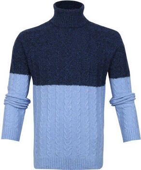 Suitable Sweater Italcol Coltrui Wol Blauw