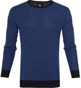 Suitable Sweater Katoen Bince Pullover Blauw