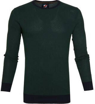 Suitable Sweater Katoen Bince Pullover Donkergroen