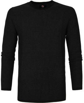 Suitable Sweater Katoen Leo Pullover Zwart