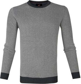 Suitable Sweater Katoen Thomas Pullover Grijs