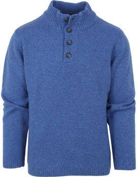 Suitable Sweater Lamswol Mocker Pull Blauw