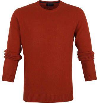 Suitable Sweater Lamswol Trui O-Hals Brique Oranje
