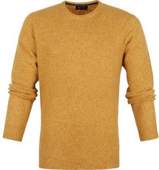 Suitable Sweater Lamswol Trui O-Hals Okergeel