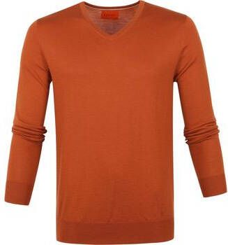 Suitable Sweater Merino Aron Pullover Oranje