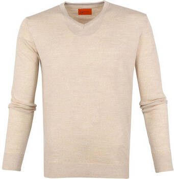 Suitable Sweater Merino Pullover V Beige