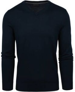 Suitable Sweater Merino Pullover V-Hals Navy