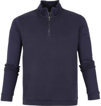 Suitable Sweater Prestige Haco Pullover Half Zip Donkerblauw