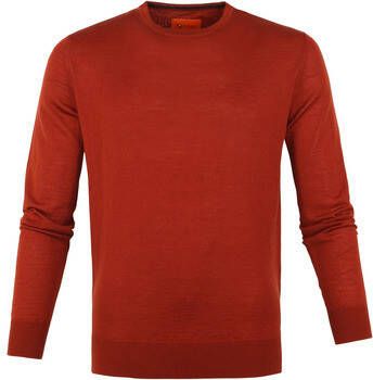 Suitable Sweater Pullover Merino O-neck Cognac