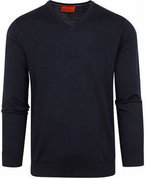 Suitable Sweater Pullover V-Hals Merino Navy