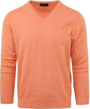 Suitable Sweater Pullover Vini V-Hals Oranje