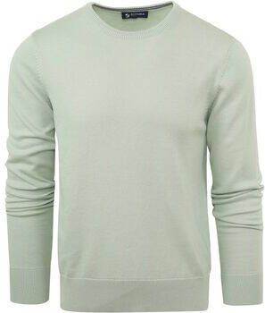Suitable Sweater Respect Oinix Pullover O-Hals Lichtgroen