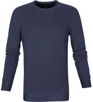 Suitable Sweater Respect Pullover Jean Donkerblauw