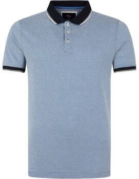 Suitable T-shirt Oxford Polo Blauw