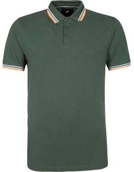 Suitable T-shirt Polo Brick Donkergroen