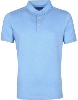 Suitable T-shirt Prestige Melange Polo Blauw