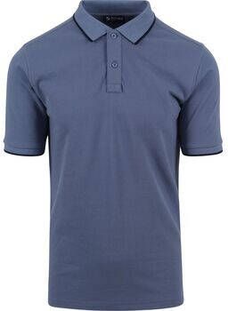 Suitable T-shirt Respect Polo Tip Ferry Blauw