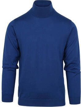 Suitable Sweater Merino Coltrui Mid Blauw