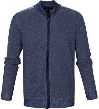 Suitable Sweater Claude Vest Donkerblauw