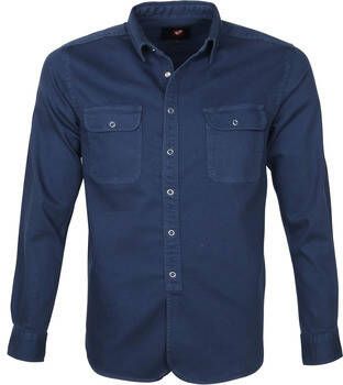 Suitable Sweater Pascal Overshirt Donkerblauw
