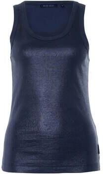 Summum mouwloze top donkerblauw - Foto 4