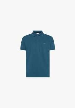 Sun68 Polo Shirt Korte Mouw Poloshirt Small Stripe Collar Petrol Blauw
