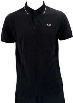 Sun68 Zwarte Poloshirt met Kraagdetail Black Heren - Foto 2