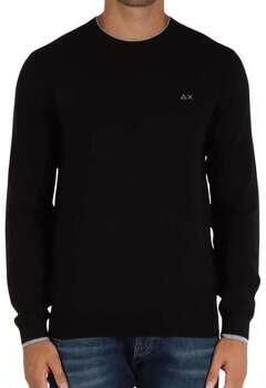 Sun68 Zwarte Wol-Katoen Trui K44125 Gray Heren